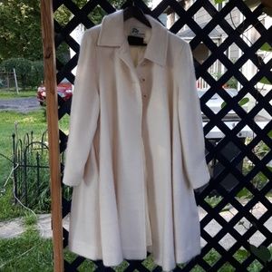 Wool Angora Cream Coat